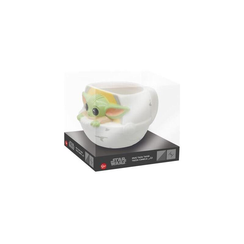 Taza Ceramica 3d Grogu (Caja Regalo)