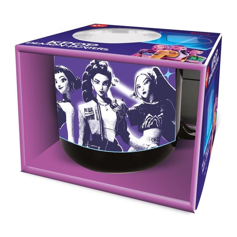 Taza Cerámica Desayuno K-Pop Demon Hunters 400 Ml En Caja De Regalo