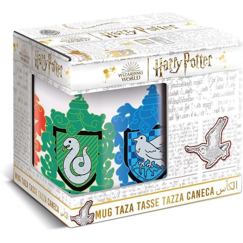 Taza Cerámica Harry Potter Chibi House 325ml (Caja Regalo)