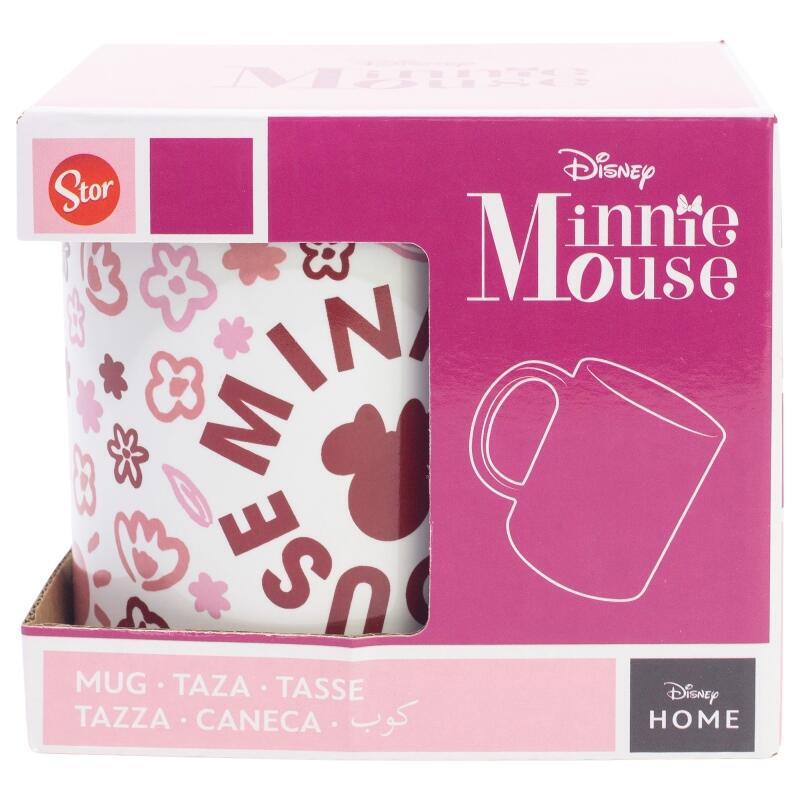 Taza Cerámica Minnie Mouse Cherrylicious 325 Ml En Caja De Regalo