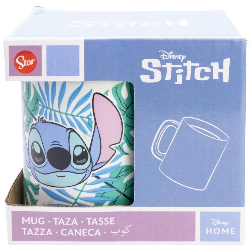 Taza Cerámica Stitch Aloha 325 Ml En Caja De Regalo