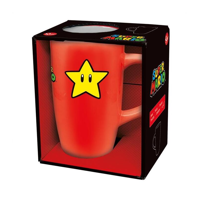 Taza De Cerámica Latte 695 Ml En Caja Regalo Super Mario