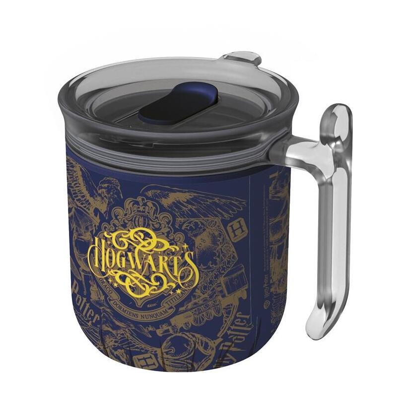 Taza Harry Potter Harmony Doble Pared Con Tapa 470 Ml Magic & Mayhem