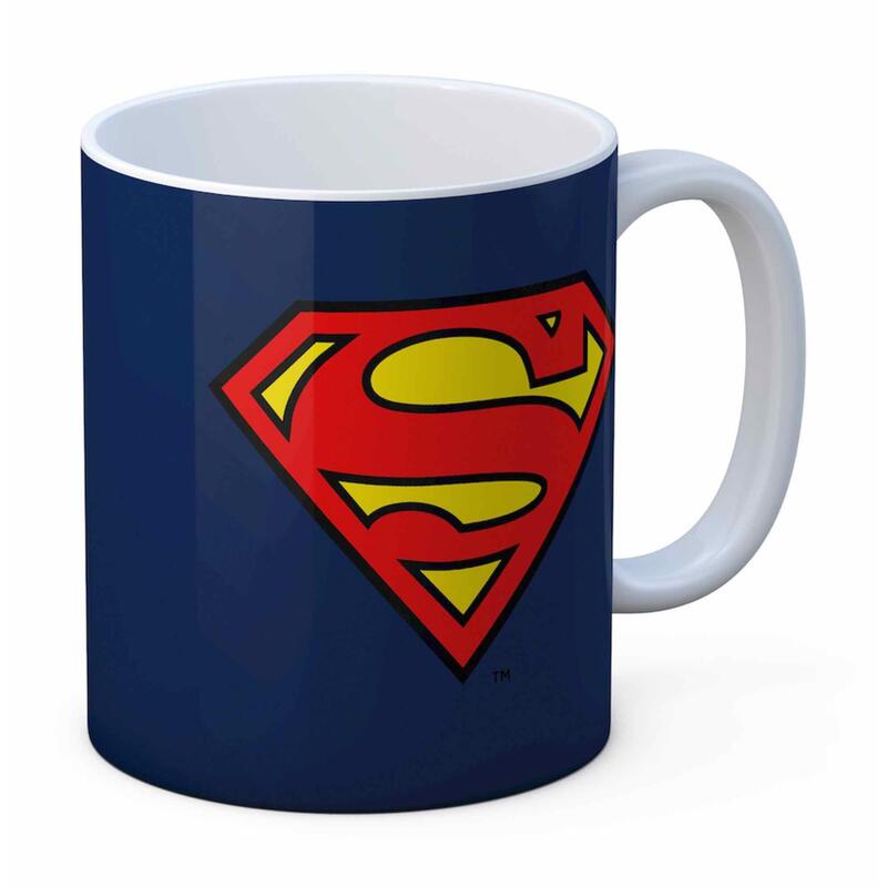 Taza Logo Superman Dc Ceramica Dc Comics