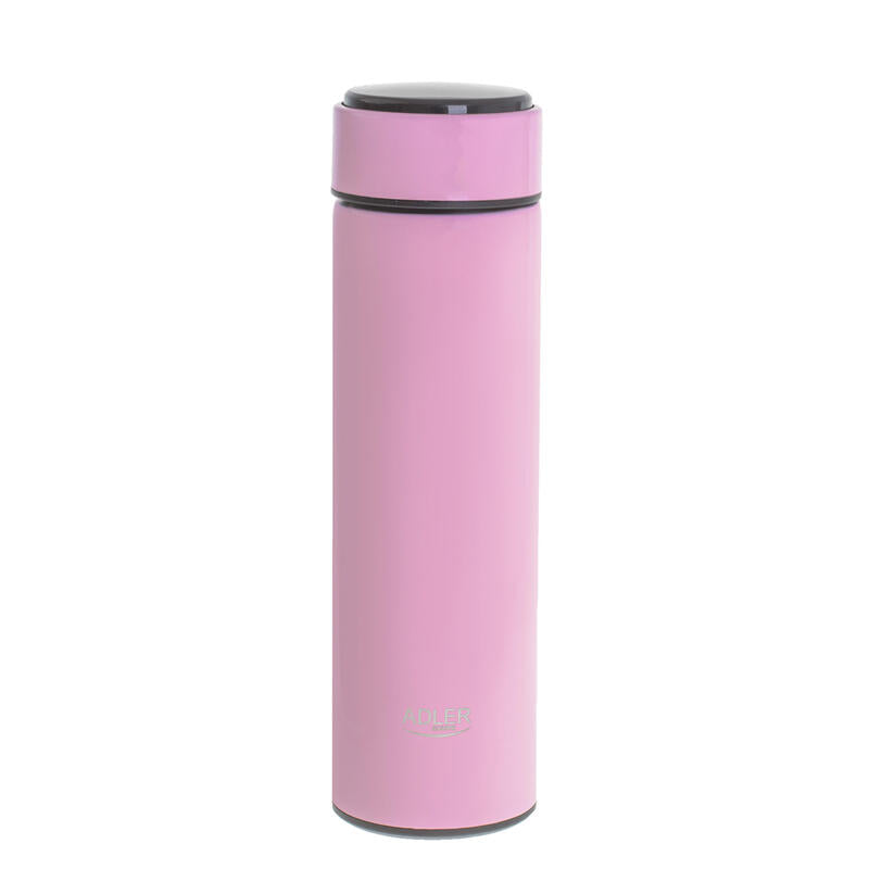 Taza Térmica Adler Ad 4506p, Led, 0,473 L, Rosa