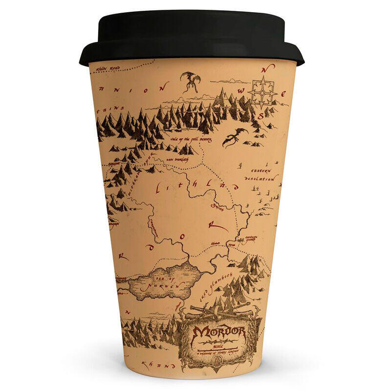 Taza Viaje Mapa Mordor El Seor De Los Anillos