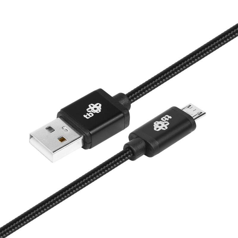 !Tb Micro Usb - Usb 1.5 M. Cable Negro