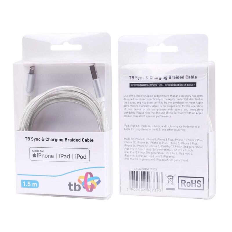 Tbl Lightning-Usb 1.5m Srebrny Mfi