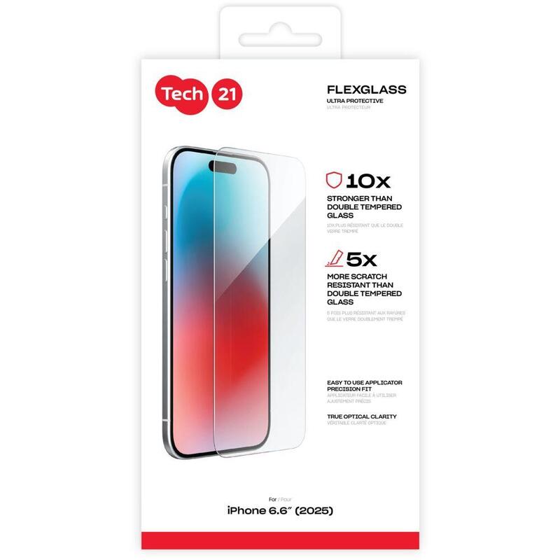 Tech21 Flexglass?Ultra Clear For Iphone 17 Air Clear