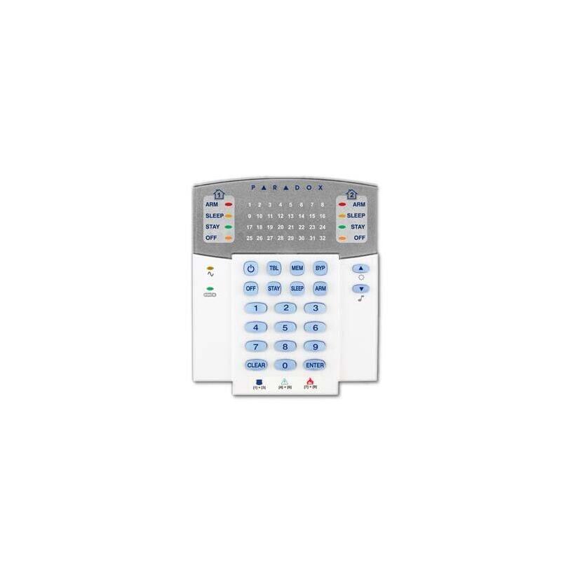 Teclado De Leds Paradox Cableado De 32 Zonas K32+