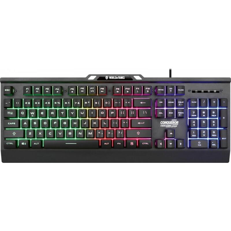 Teclado De Metal Para Jugadores Comqueror Dynamiczne Iluminación - Wersja Limitowana World Of Tanks
