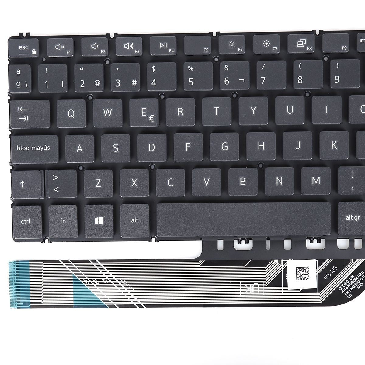 Teclado Para Portátil Dell 7591 7590 P83F 5580 5584 5593 5598 Pk132Ri2A24 Gris
