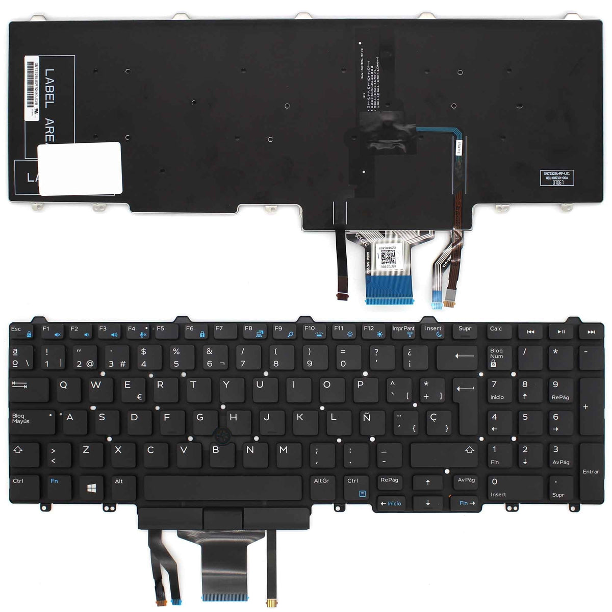Teclado Para Portátil Dell Latitude E5550 E5570 5580 Precision 3510 7510 Retroiluminado