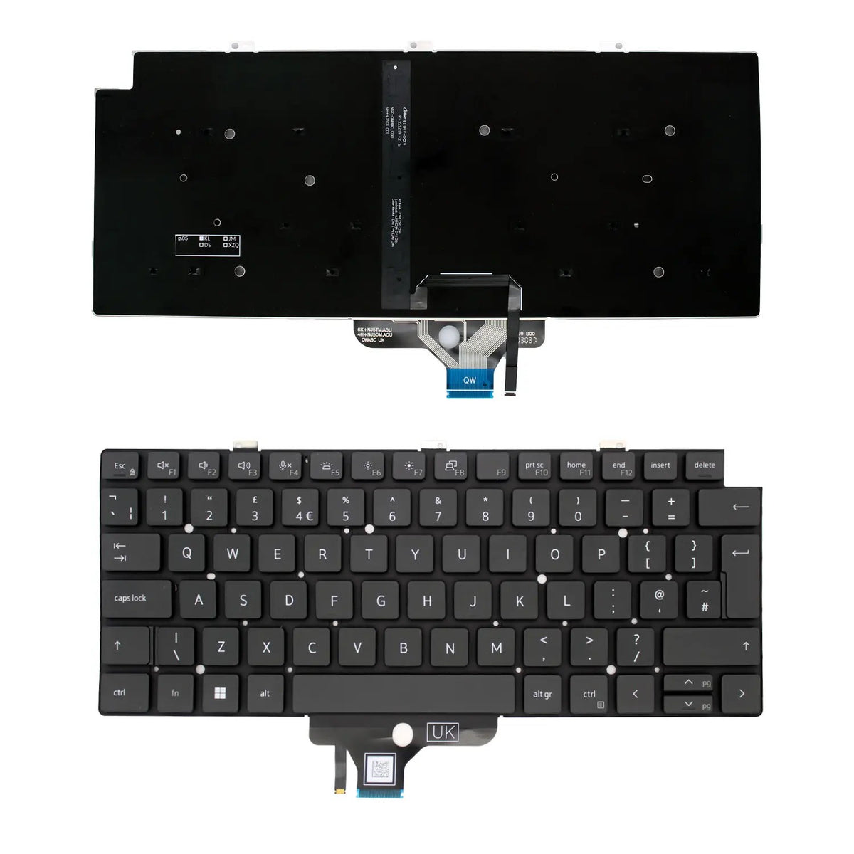 Teclado Para Portátil Dell Latitude 5320 5330 5340 7320 7330 18Ypj 07Vymj-A00 Uk