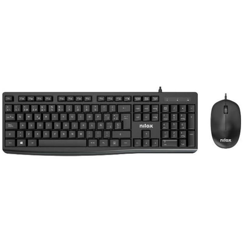 Teclado Español Combo Con Cablenegro,