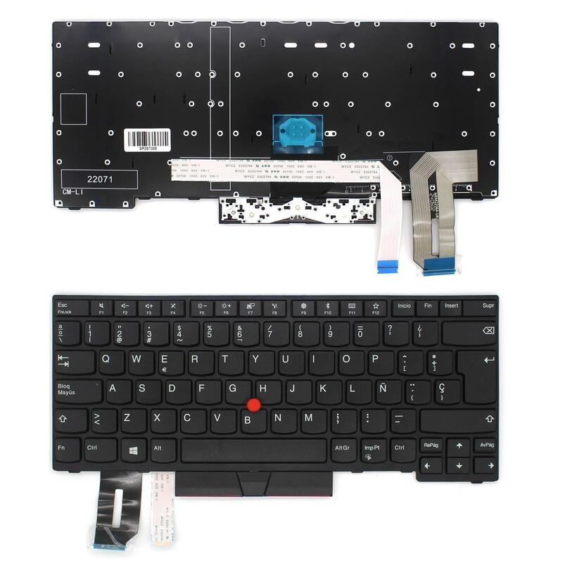 Teclado Español Lenovo Original Reacondicionado Para Portátil Lenovo Thinkpad T480s T490 T495 L480 L380 L390 Con Trackpoint 1 Año De Ganrantia