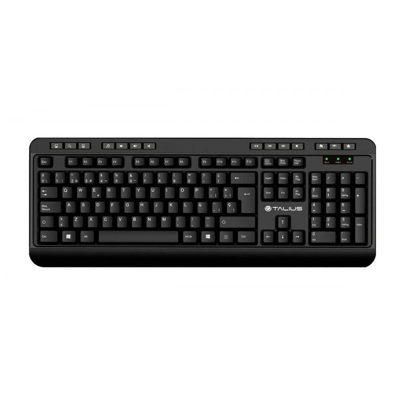Teclado Español Talius Kb503 Multimedia Qwerty Multimedia Conexión Usb Negro