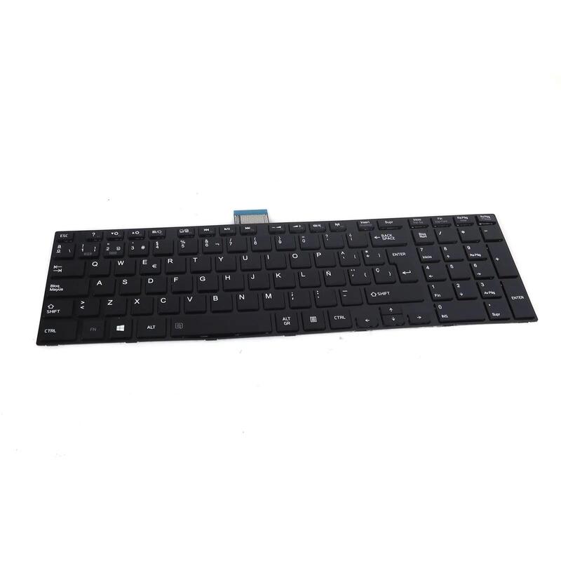 Teclado Glossy Negra Para Portátil Toshiba Satellite C70 A B D