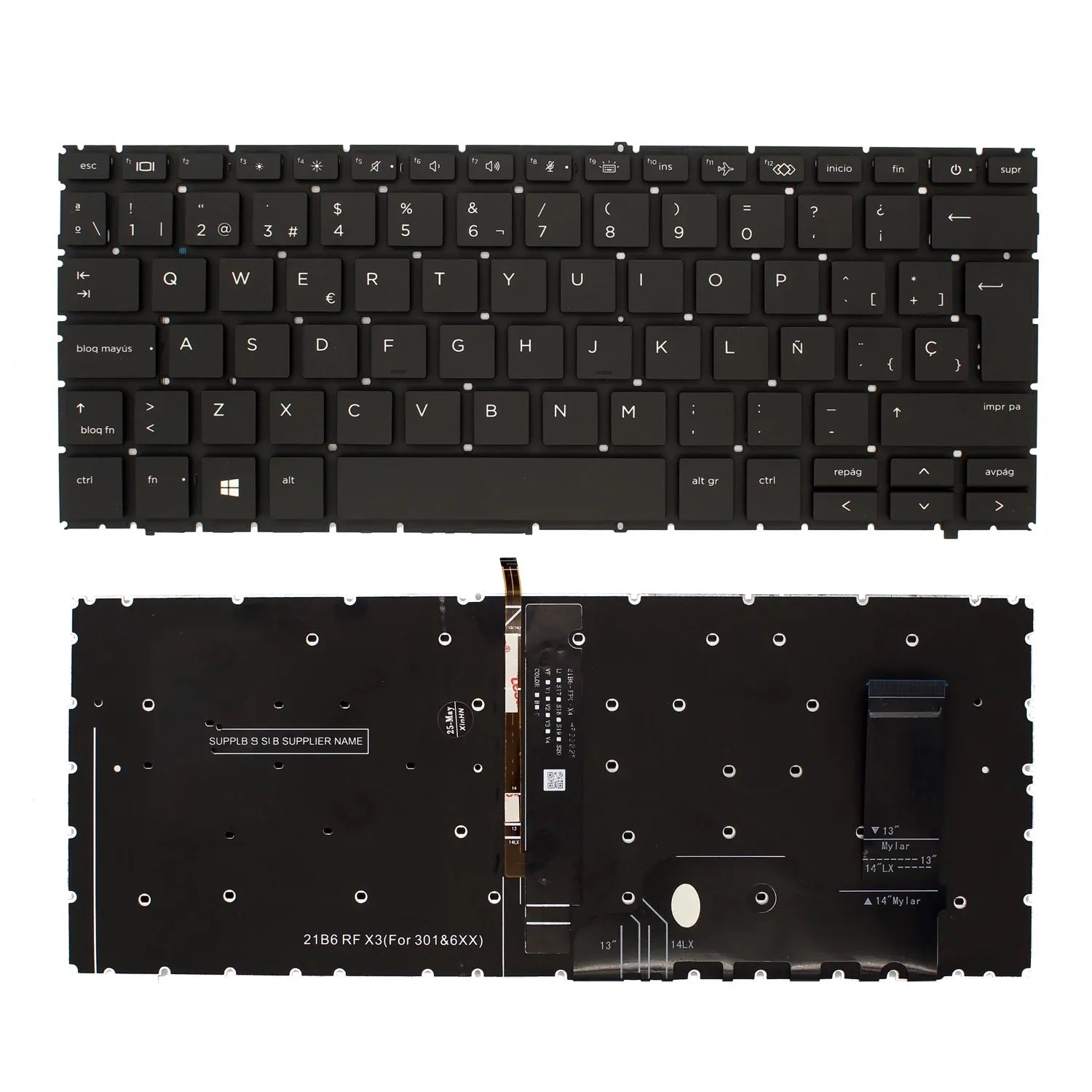 Teclado Retroiluminado Para Portátil Hp Elitebook 830 G9 840 G9 Negro