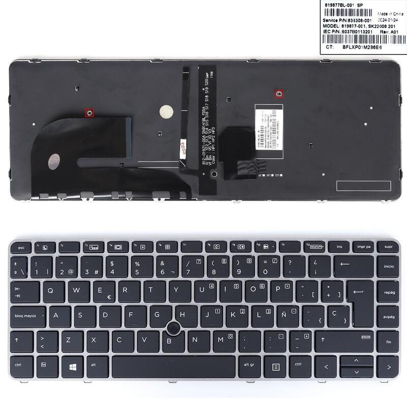 Teclado Hp 840g3 745g3 848g3 840g4 745g4 Zbook Retroiluminación, Plateado 12 0155c Dz01 K19teclado