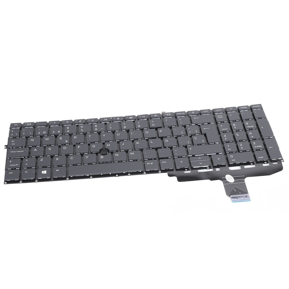 Teclado Retroiluminado Para Portátil Hp 850 G7 850 G8 855 G7 855 G8 755 G7 755 G8 12-0371C-Wz01-001 Negro