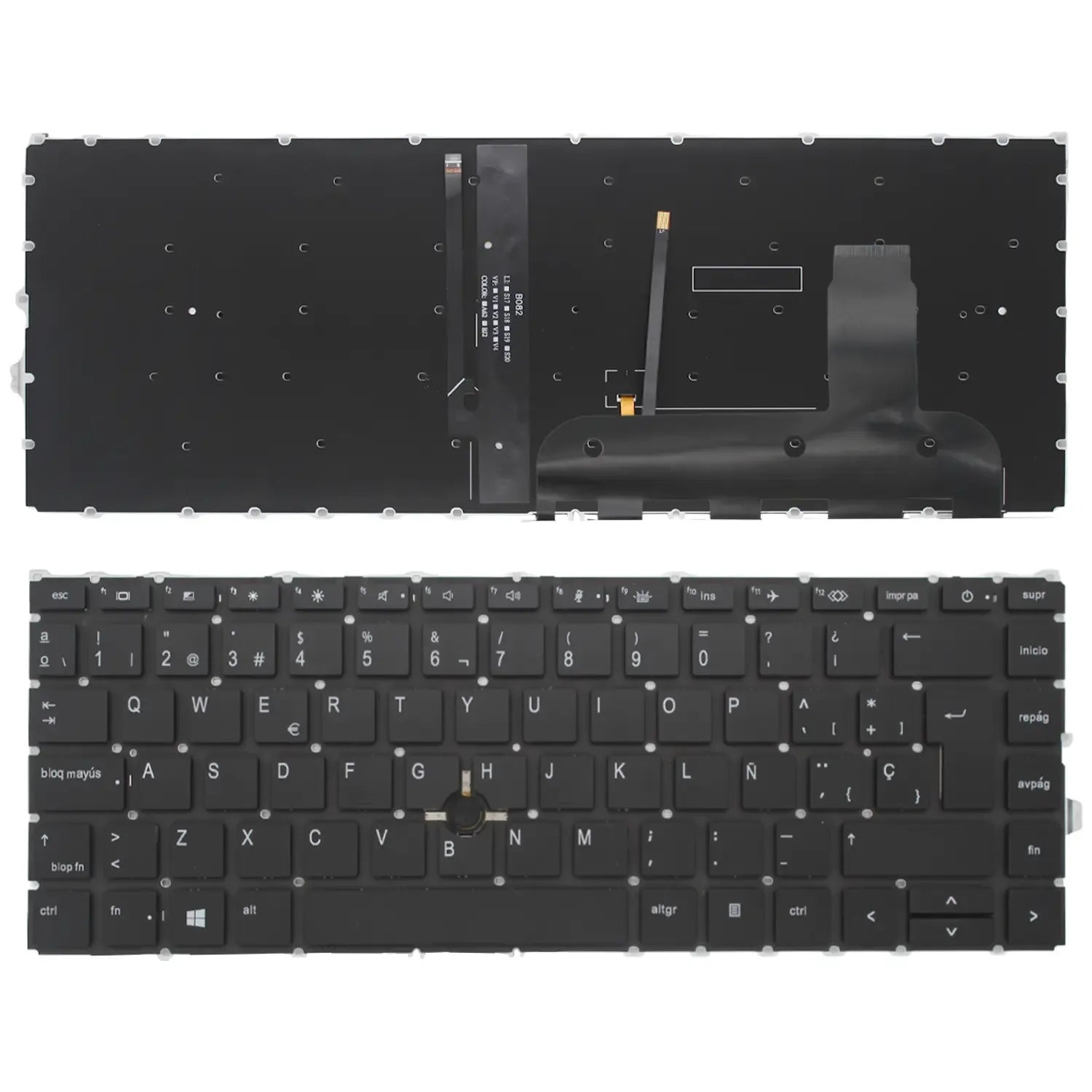 Teclado Para Portátil Hp Elitebook 840 G7 845 G7 745 G7 Negro Retroiluminado