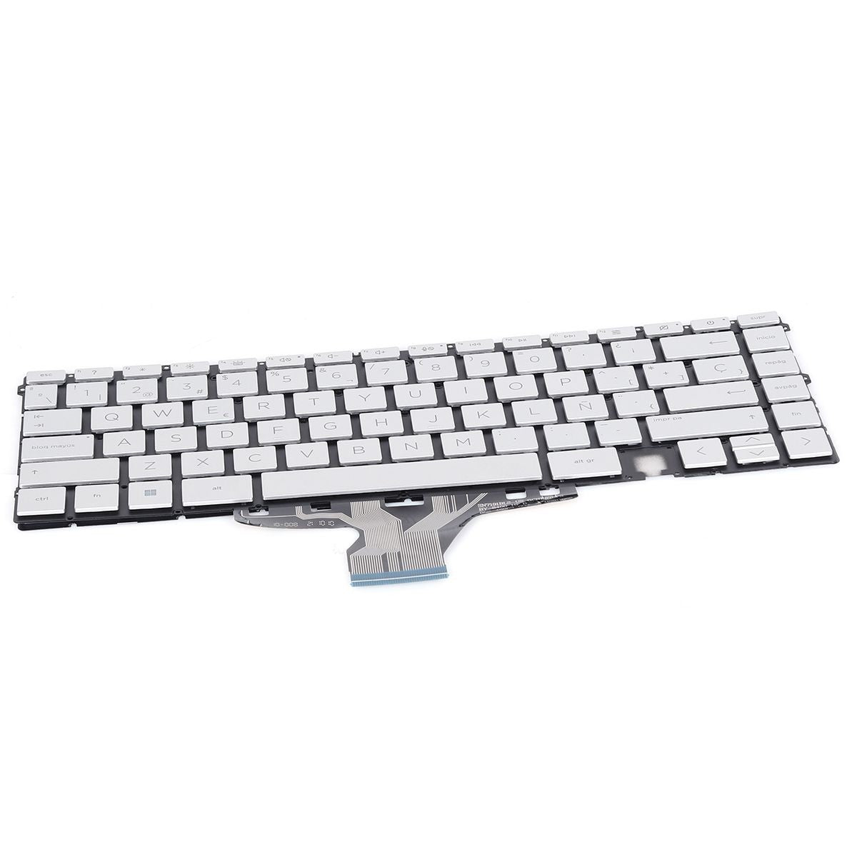 Teclado Para Portátil Hp Envy X360 13-Ay 13-Ba 13T-Ba 13-Bd Tpn-C147 C145 Pk132V61A10 Retroiluminado Plata