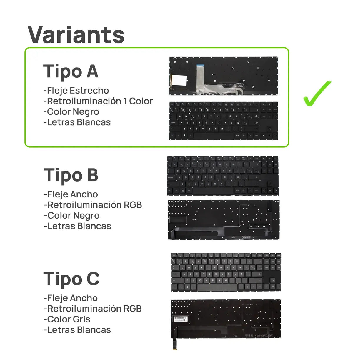 Teclado Para Portátil Hp Omen 15-Ek 15-Ec 15-En 16-B Series V193446Cs1 Negro Retroiluminacion Blanca