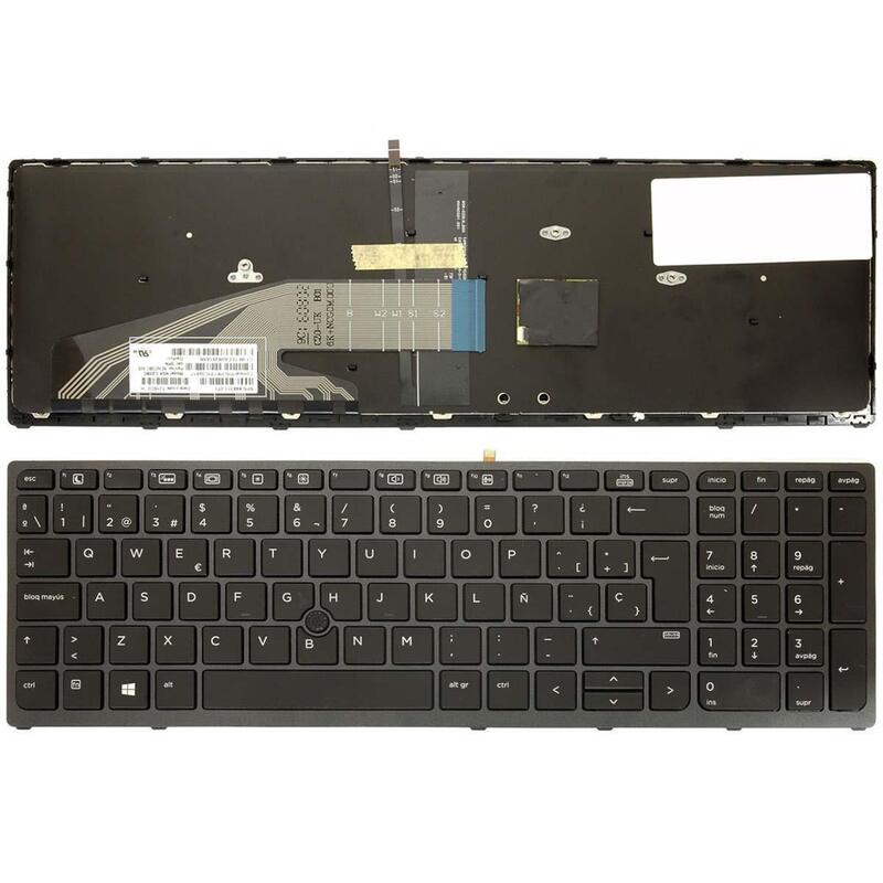 Teclado Hp Original Reacondicionado Español Para Portátil Hp Zbook 15 G3 G4 1 Año De Garantia