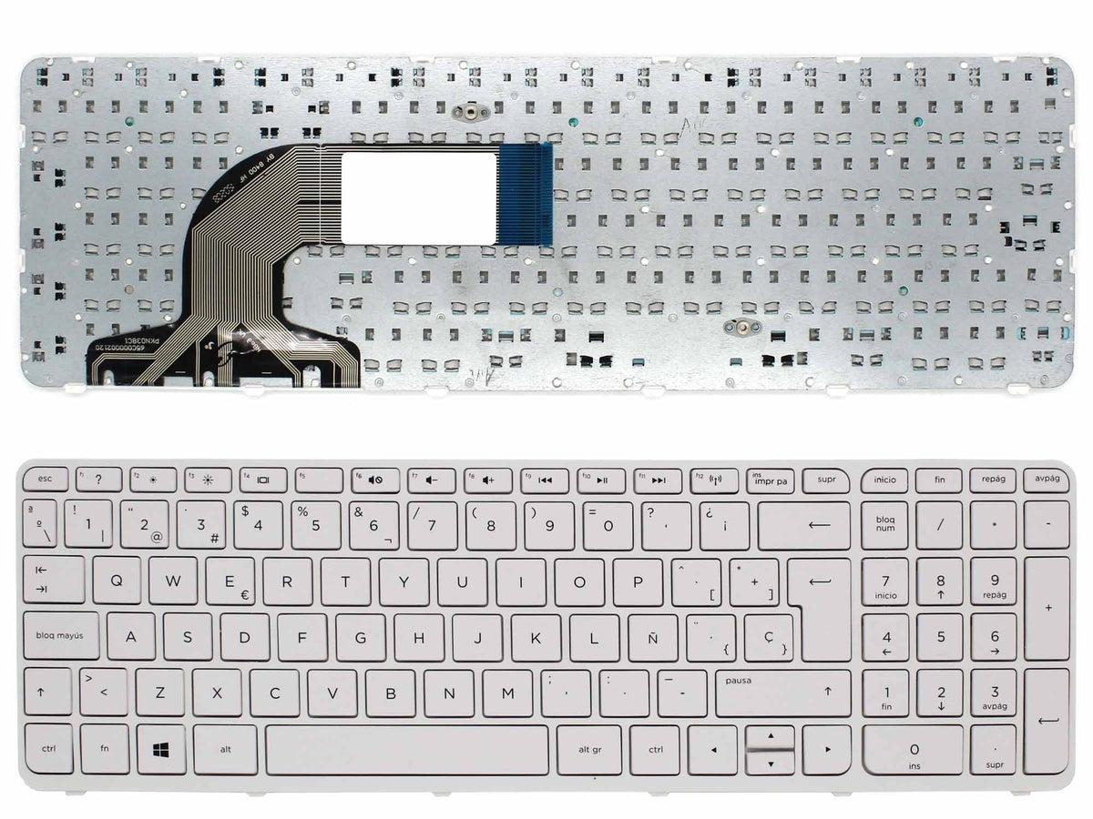 Teclado Para Portátil Hp Pavilion 15-E 15-N 250 G3 255 G3 256 G3 Blanco