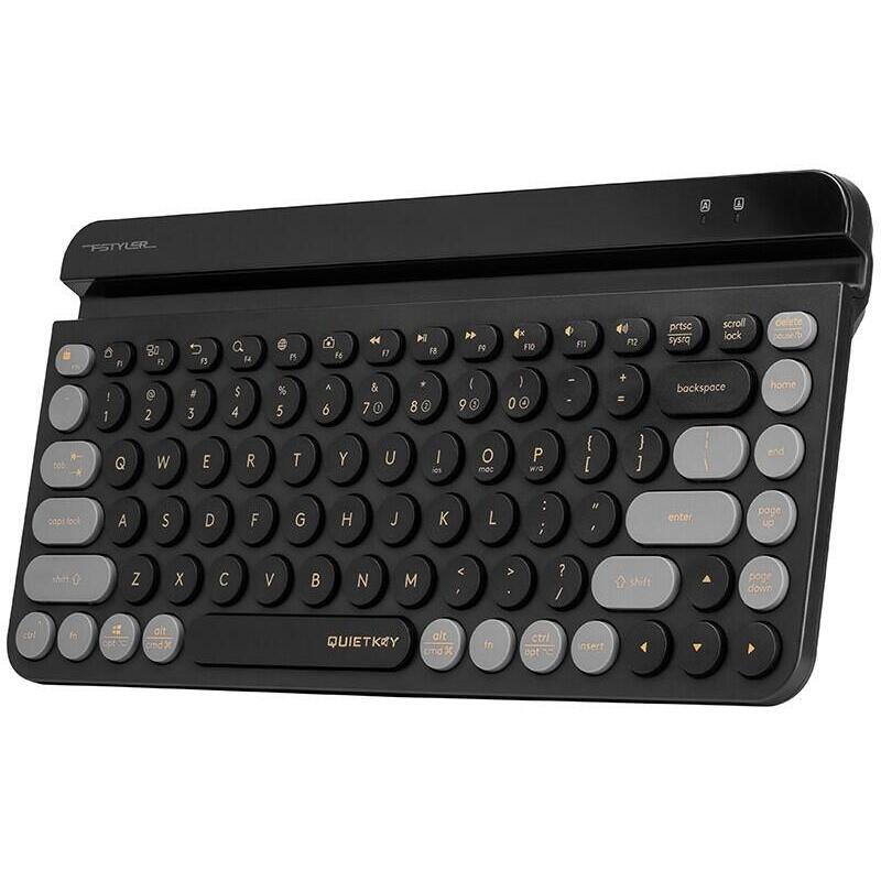Teclado Ingles Inalámbrico A4tech Fstyler Fbk30 Blackcurrant 2.4ghz+Bt (Silent) A4tkla47190