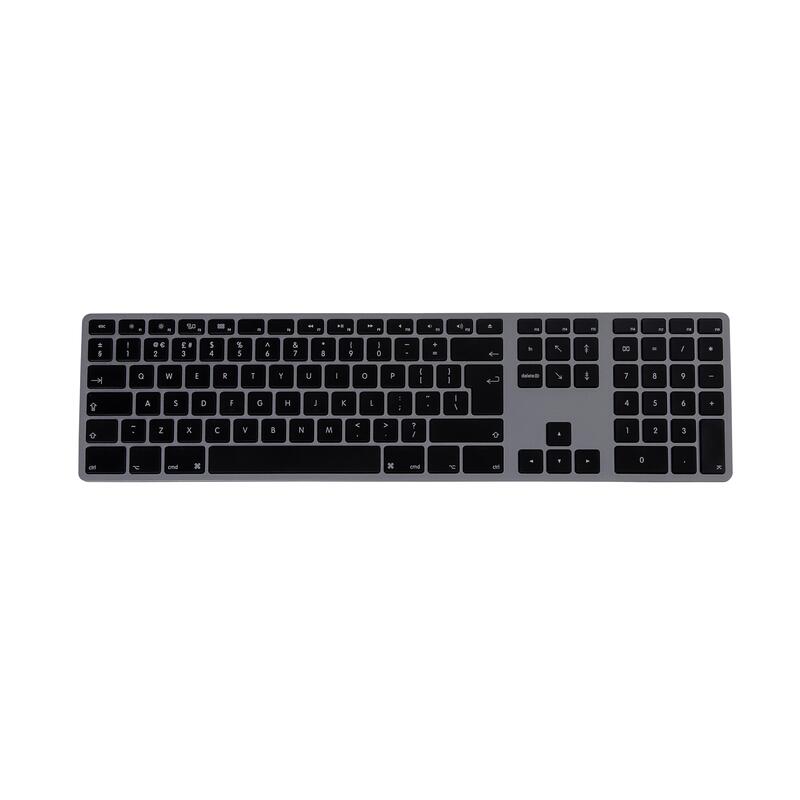 Teclado (Ingles) Matias Aluminio Mac Hub 2xusb Espacio Gris