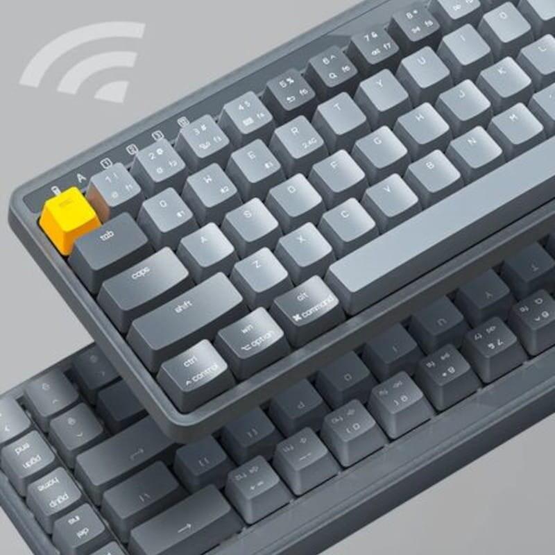 Teclado Ingles Mecánico Miiiw Pop Series Z680c Switch Azul Gris