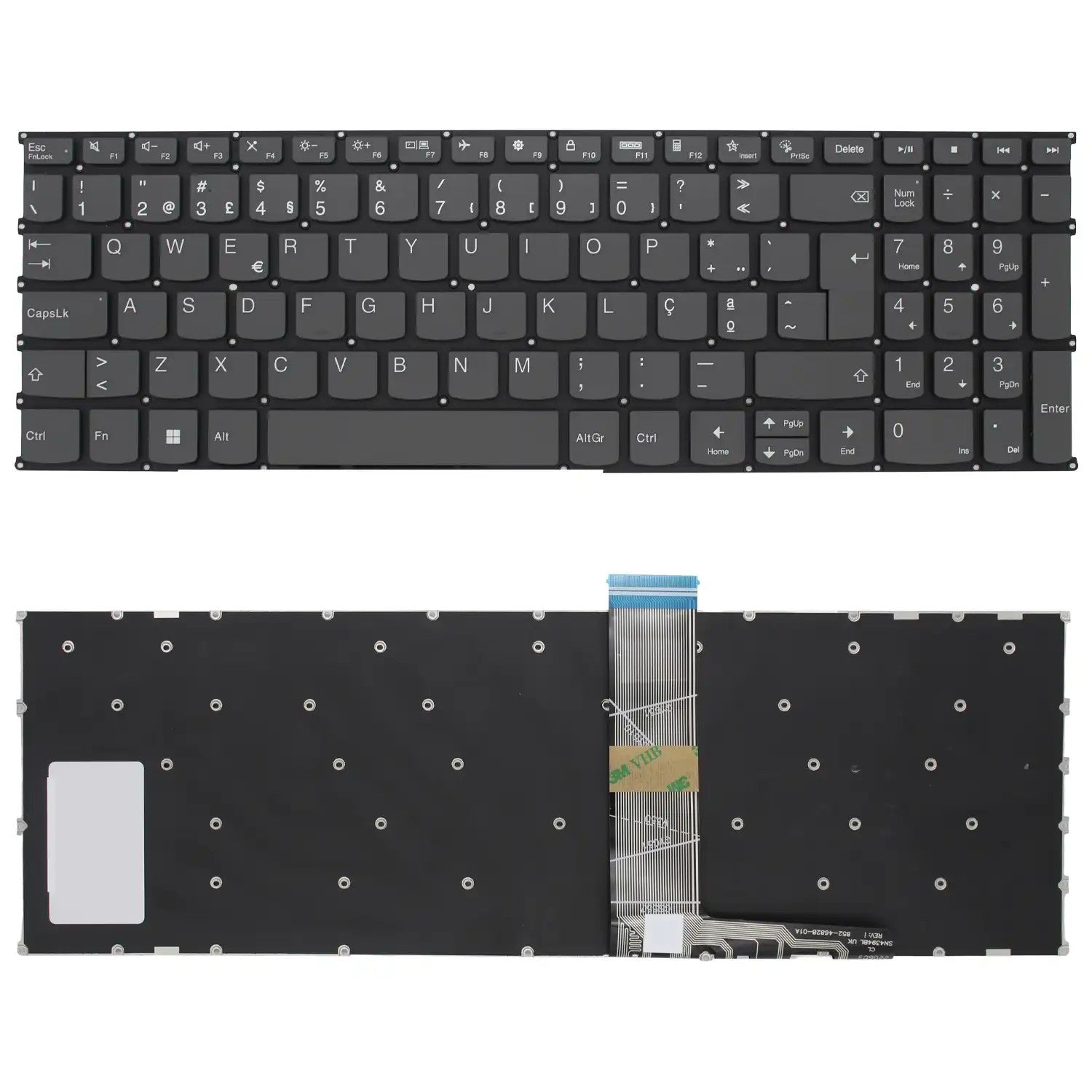 Teclado Para Portátil Lenovo Ideapad 5 15Iil05 (81Yk) 5 15Itl05 (82Fg) En Portugues