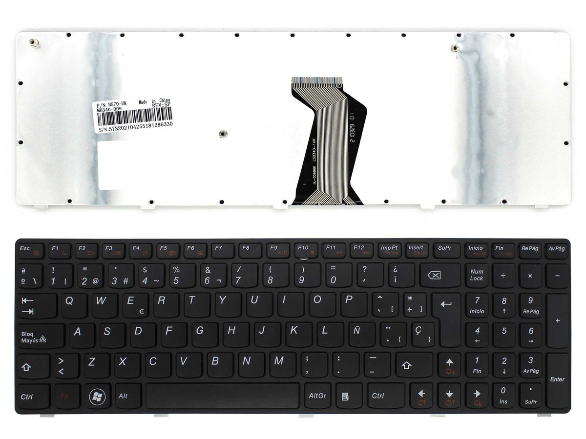 Teclado Para Portátil Lenovo B590 B590A B590G B570 B570A B570E B570G B570T B575 B575E B580 V570 V570C Y570 Z570