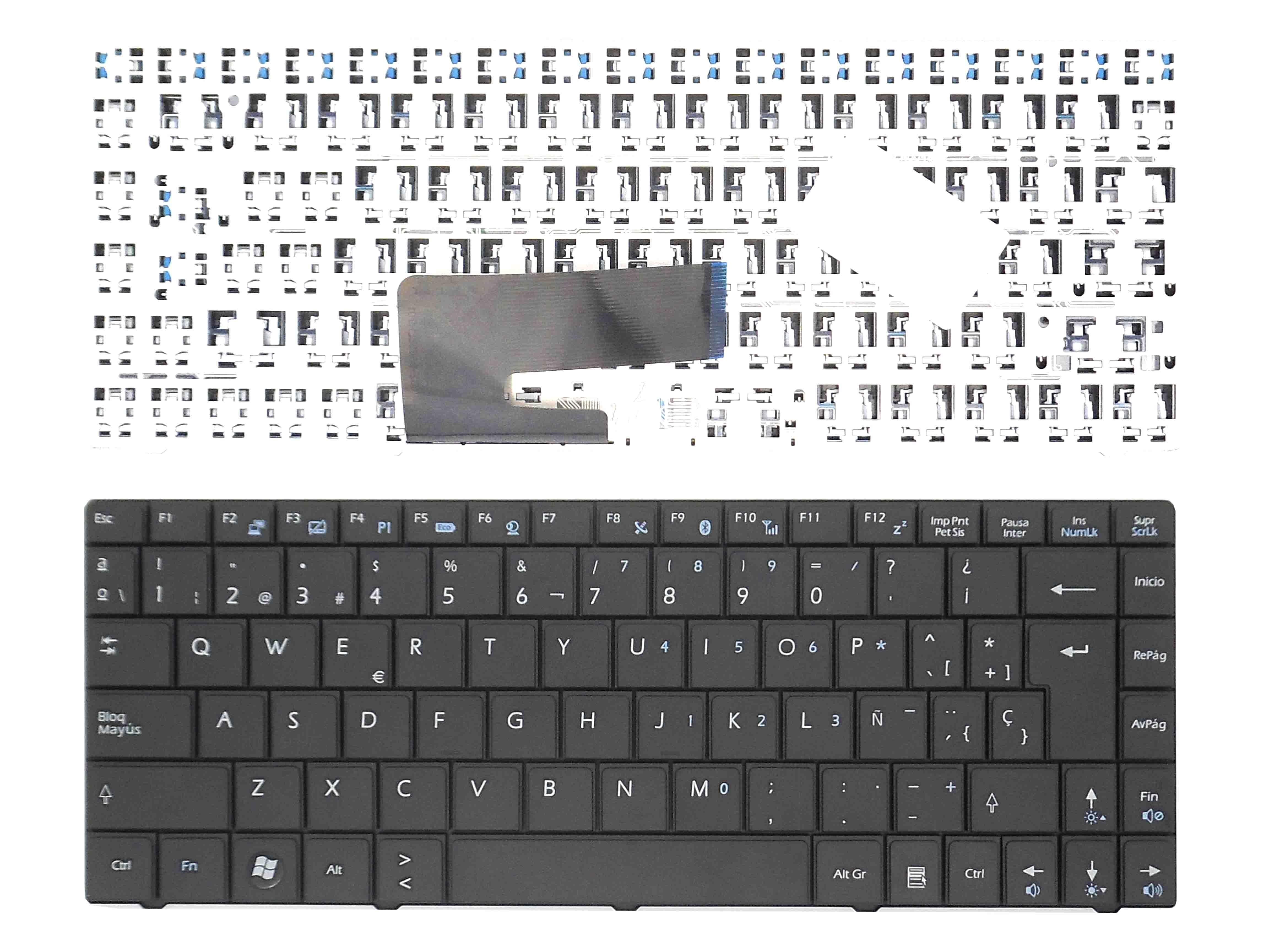 Teclado Para Portátil Msi X340 Ms-6837D V103522Ak1 S1N-1Ees2C1-Sa0