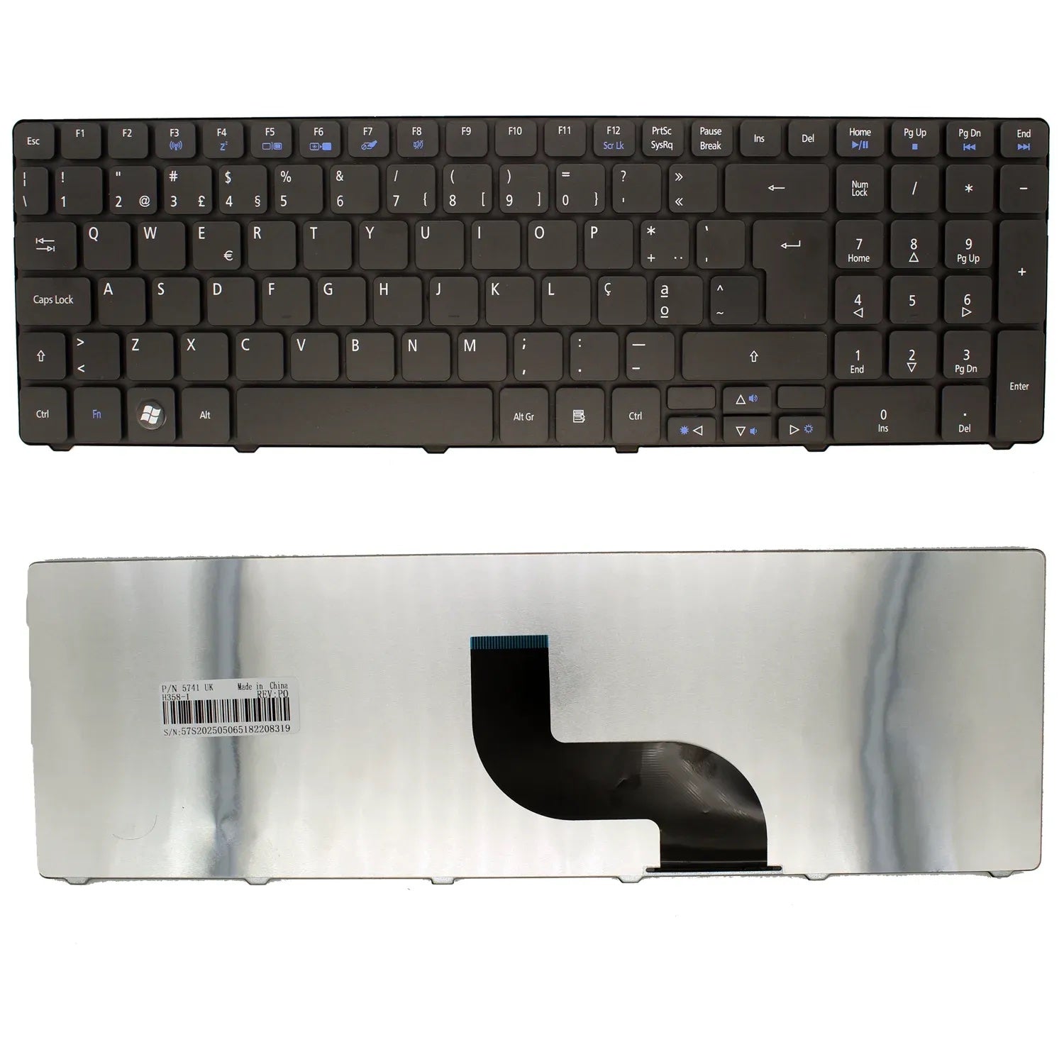 Teclado Para Portátil Acer Aezydp00010 Zyd 9Z.N3M82.Q0S Auq0S Kb.I170A.222 Portugués