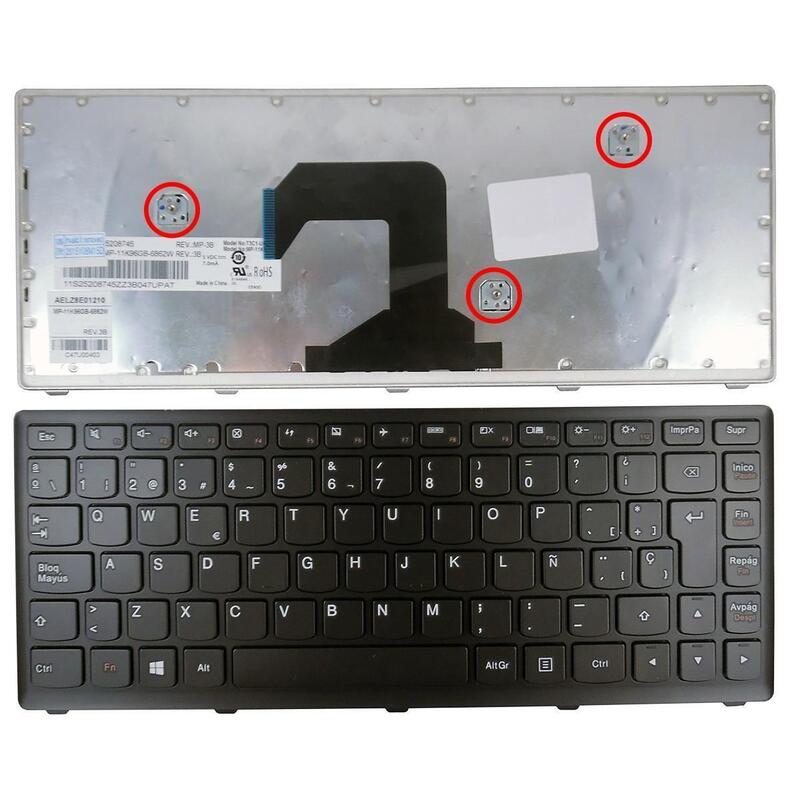 Teclado Para Lenovo U410 Negro Con Marco Negro
