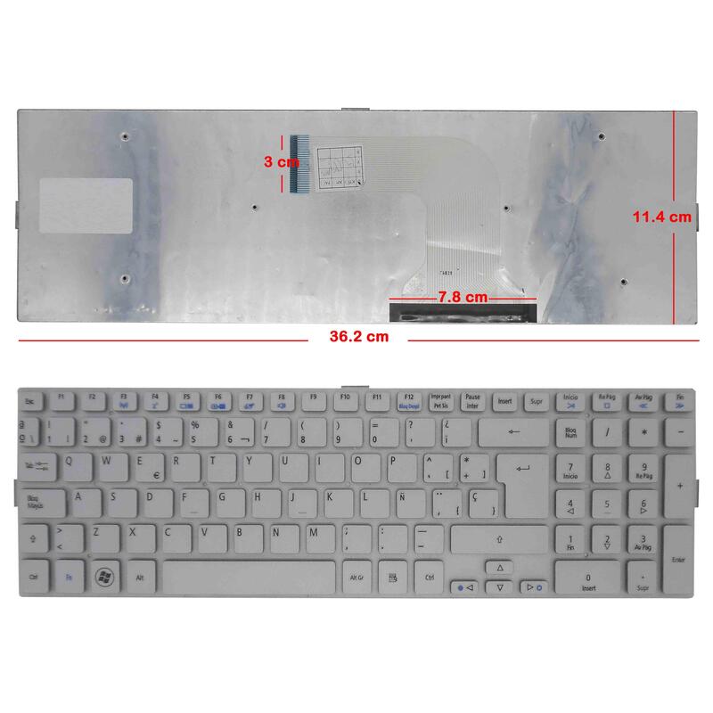 Teclado Para Portátil Acer Aspire 5943 5943g 5950g 8943 8943g 8950g Kbi170a194