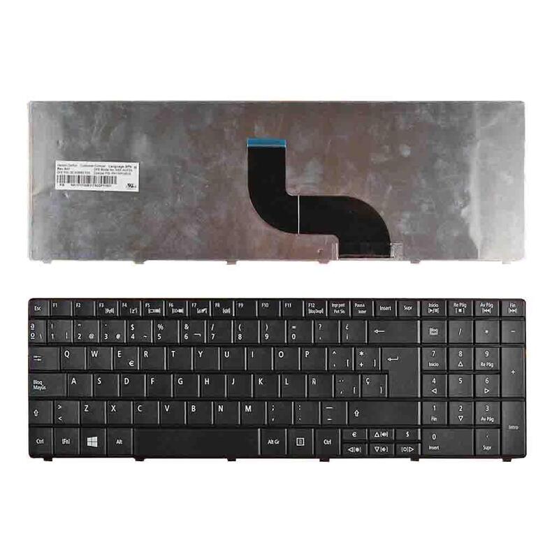 Teclado Para Portátil Acer Tm8571 E1-521 E1-531 E1-531g E1-571 E1-571g Negro Win8 Versión 3) Nsk-Au01s Pk130c92s00 9z.N3m82.11d