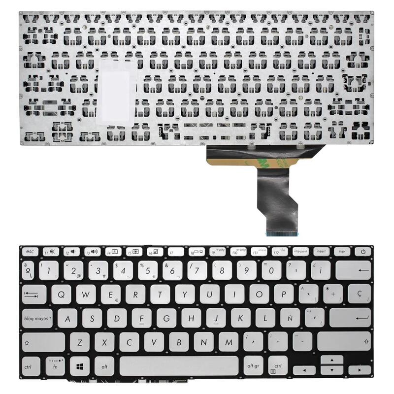 Teclado Para Portátil Asus X420f Y406ua Y406uf V4000f Plata
