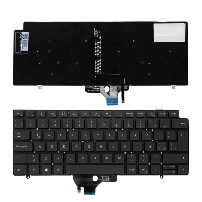 Teclado Para Portátil Dell Latitude 7410 7420 5420 0h4xrj Nsk Eb0bw 01 Retroiluminado Latino