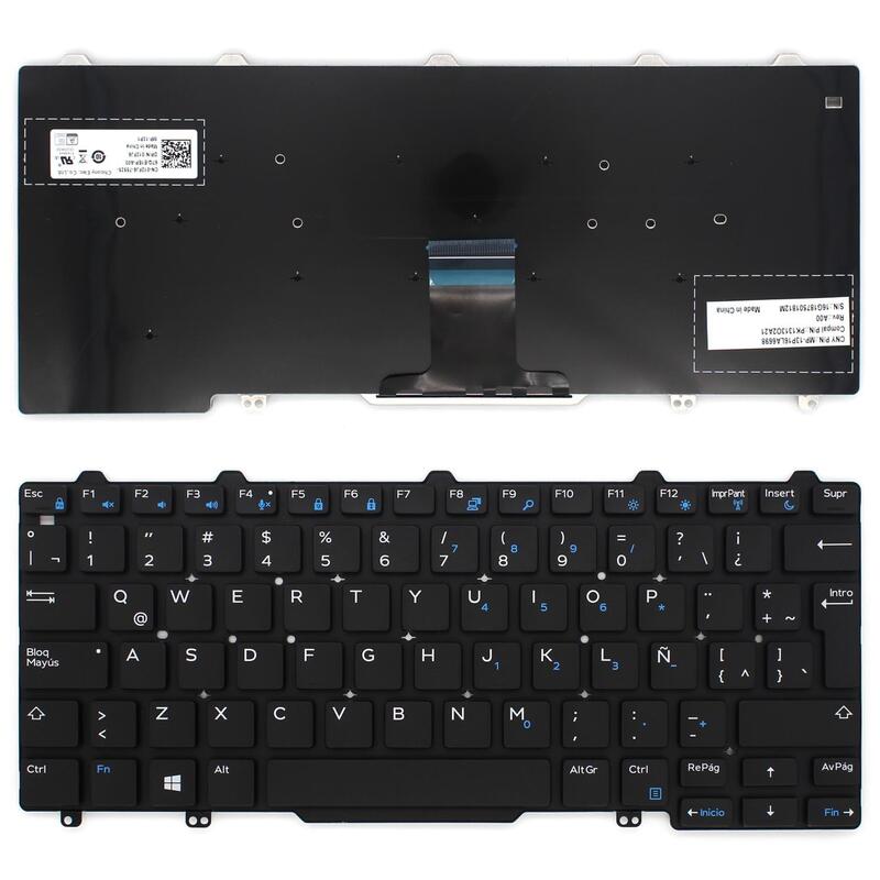 Teclado Para Portátil Dell Latitude E7250 E7270 E5270 Latino