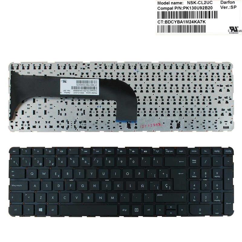 Teclado Para Portátil Hp Pavilion M6-1000 Pk130u92b15 9z.N8muc.20e