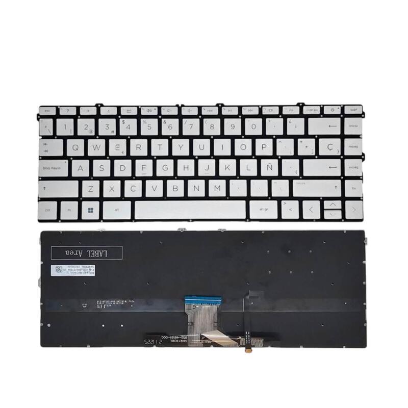 Teclado Para Portátil Hp Pavilion X360 14 Dw 14 Dwxxx Series L96530 071 Plata