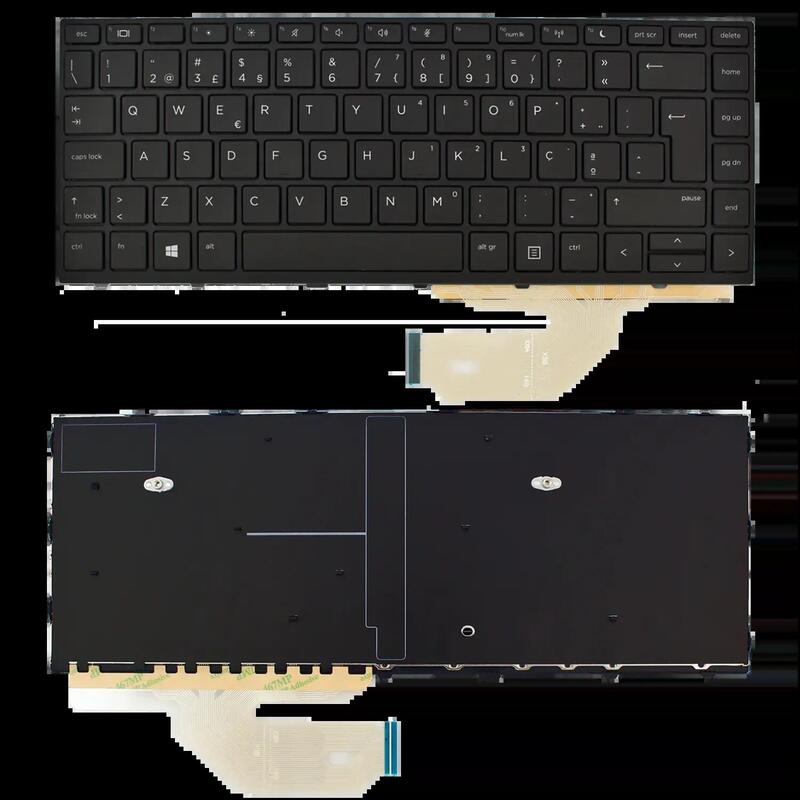 Teclado Para Portátil Hp Probook 430 G5 440 G5 445 G5 Negro Con Marco Portugués