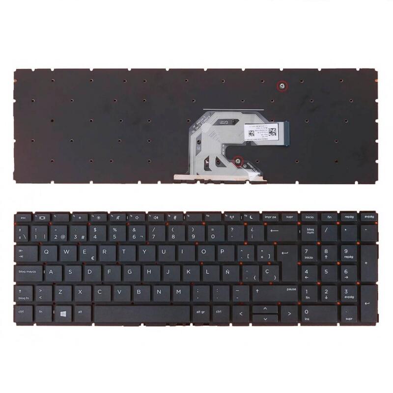 Teclado Para Portátil Hp Probook 450 G6 455 G6 450r G6 Negro