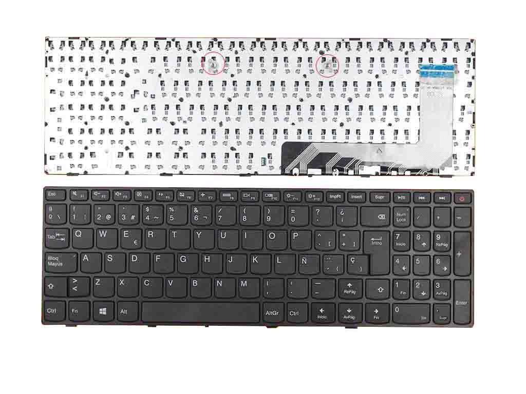Teclado Para Portátil Lenovo Ideapad 110-17Acl 110-17Ikb 110-17Isk Negro Frame Negro Win8