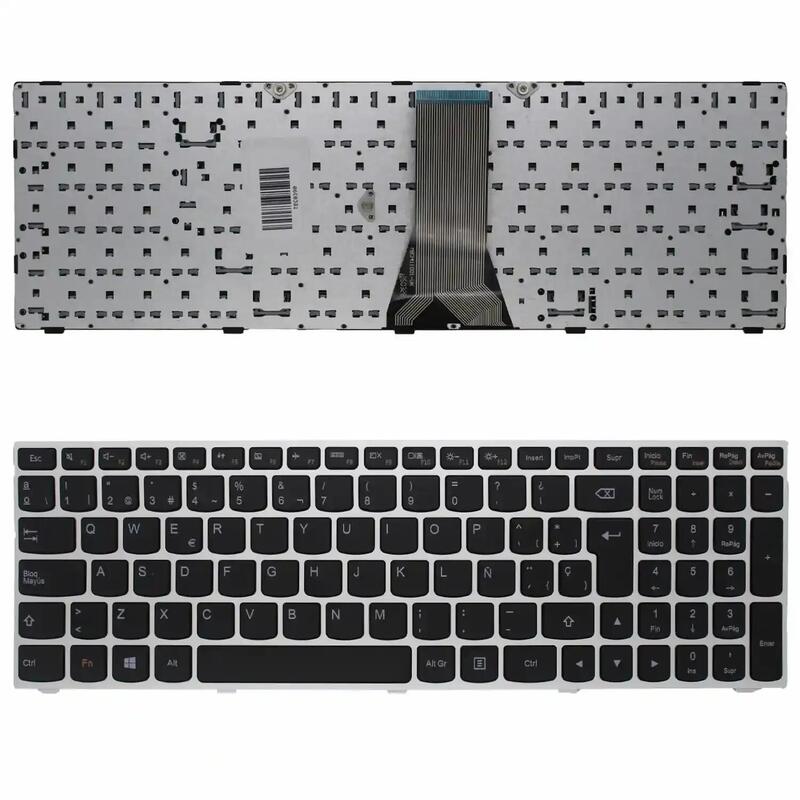 Teclado Para Portátil Lenovo Ideapad B50 70 G50 70 Z50 70 25214745 Marco Plateado