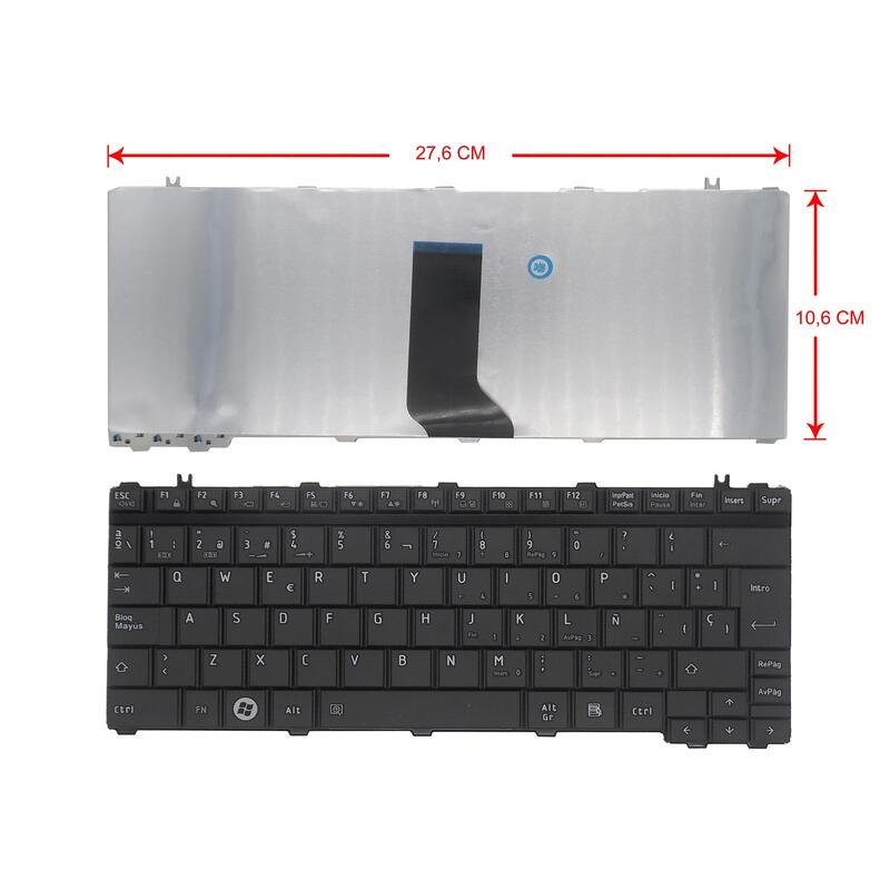 Teclado Para Portátil: Toshiba
Modelos: Satellite U400
P/N: V101402ak1, H000022530